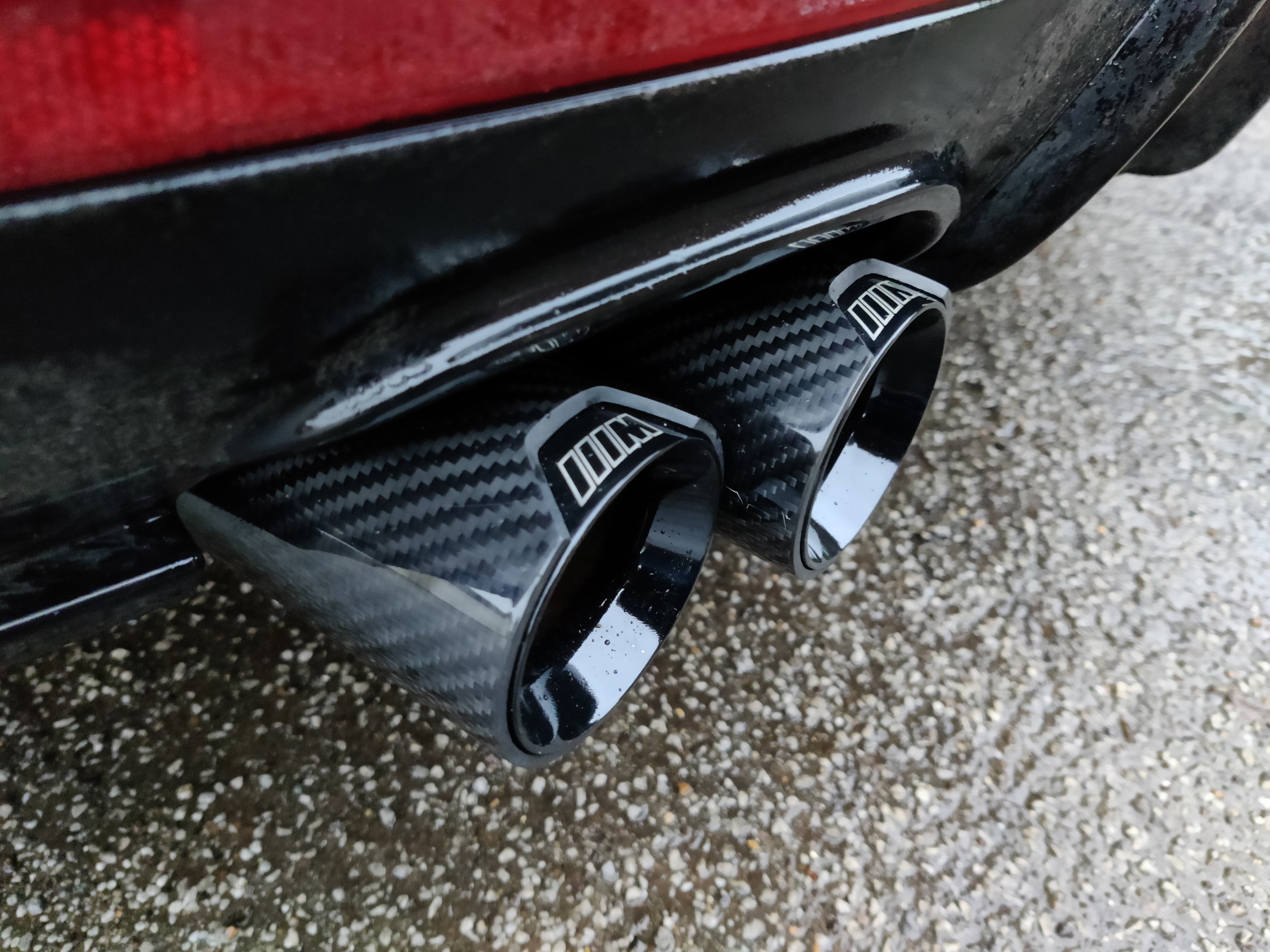 Single Carbon Fiber Exhaust Tip For BMW F10 F11 F20 F30 Series – Adjustable, Black, UK Made, Performance Upgrade